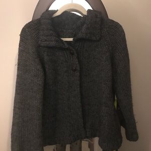 Cape sweater jacket
